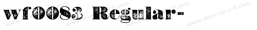 wf0083 Regular字体转换